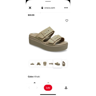 DÉP ĐẾ XUỒNG NỮ CROCS BROOKLYN ĐẾ 5p