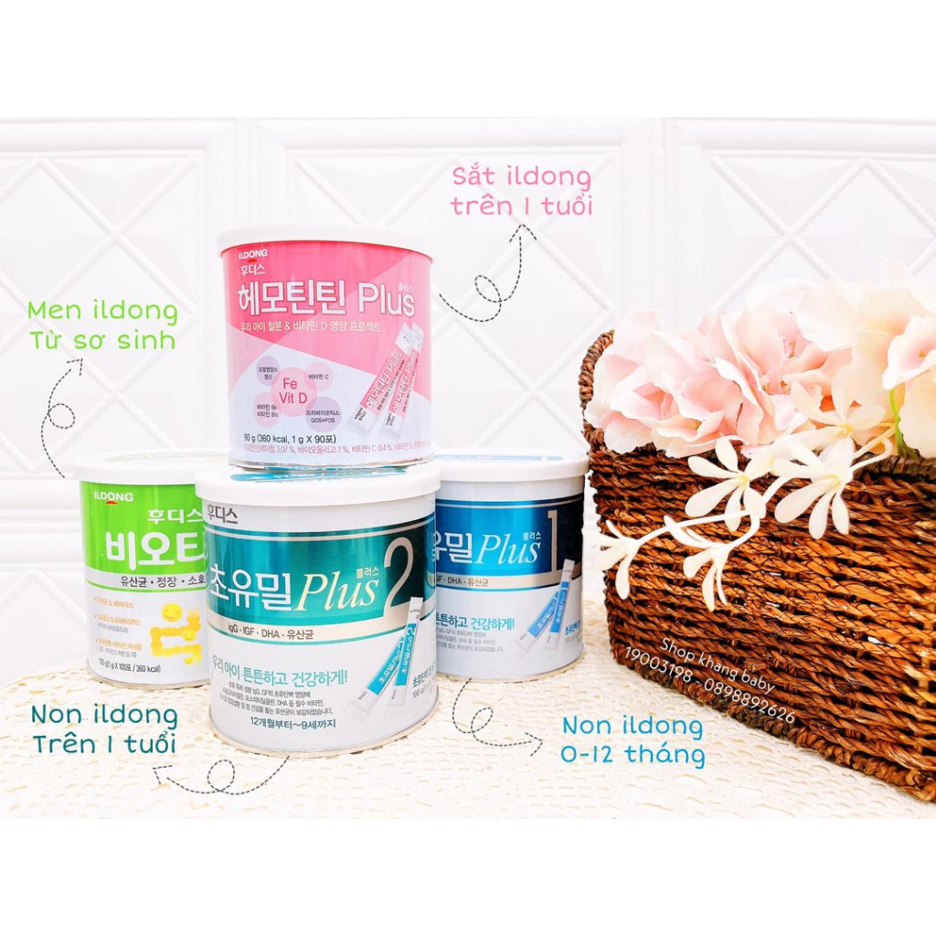 Men vi sinh Ildong Hàn 90 gói 0M+ - Shop Khang Baby