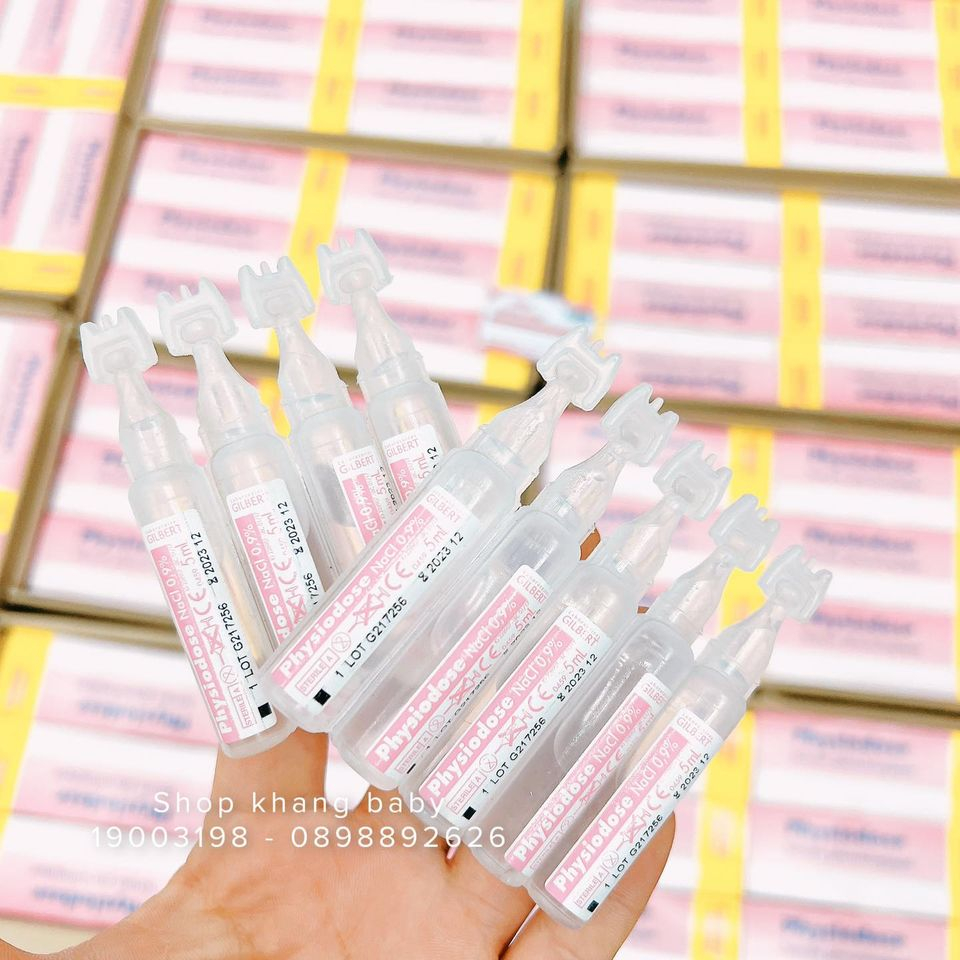 Muối sinh lý Physiodose Pháp hồng 40 ống - Shop Khang Baby