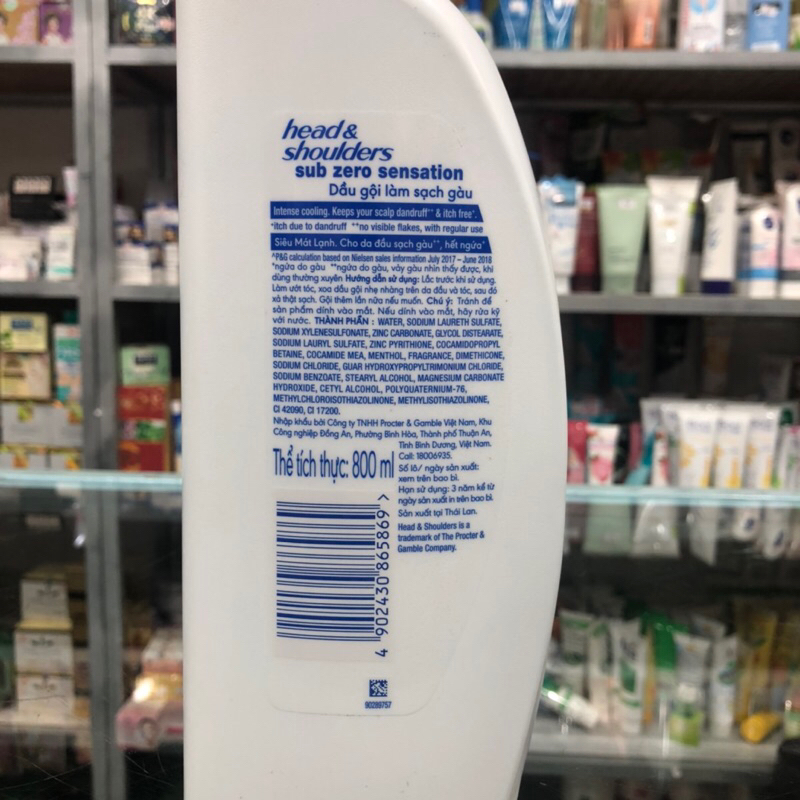 Dầu Gội Head Và Shoulders Bạc Hà Mát Lạnh 850ml