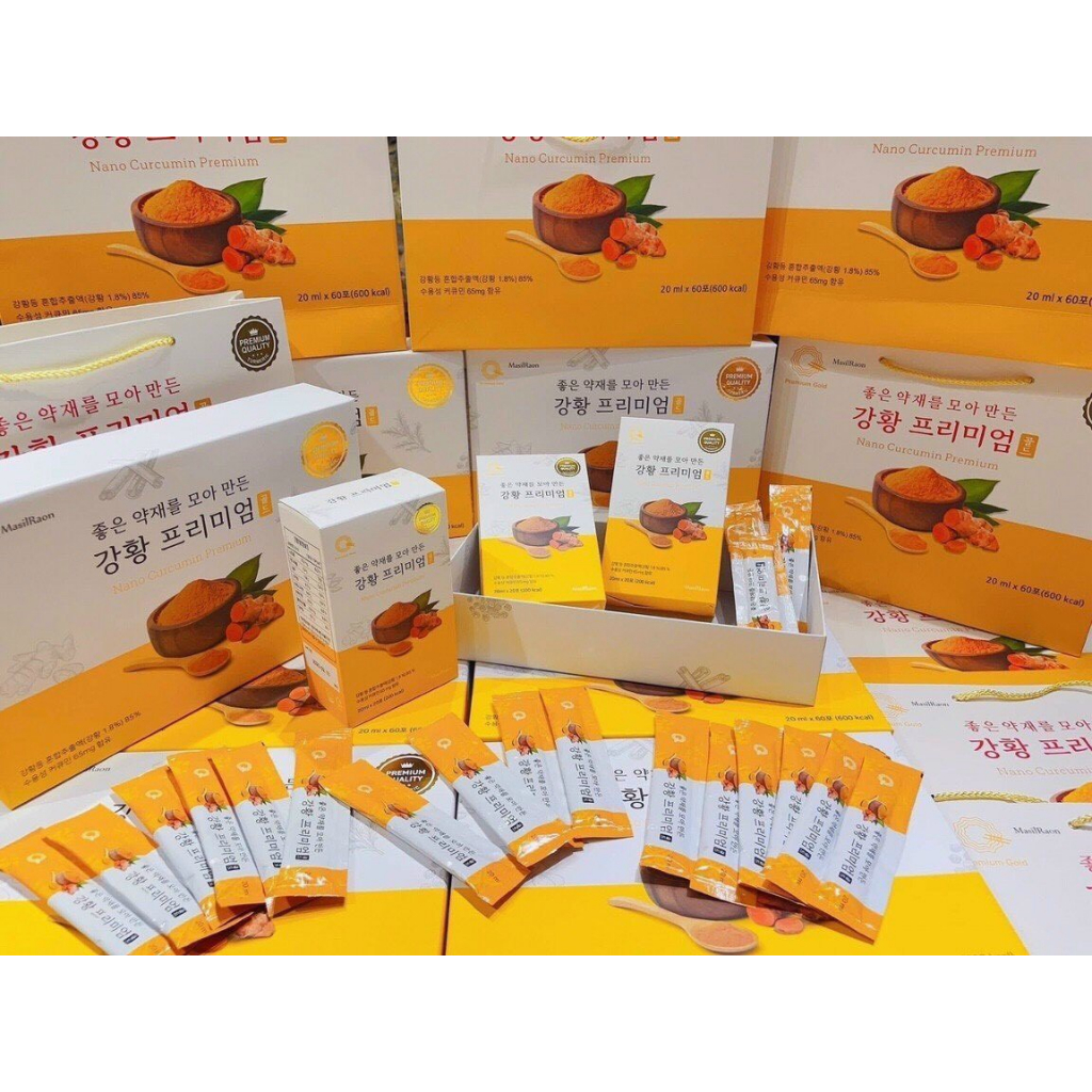 Full hộp 60 gói nghệ MasilRaon Nano Curcumin Premium