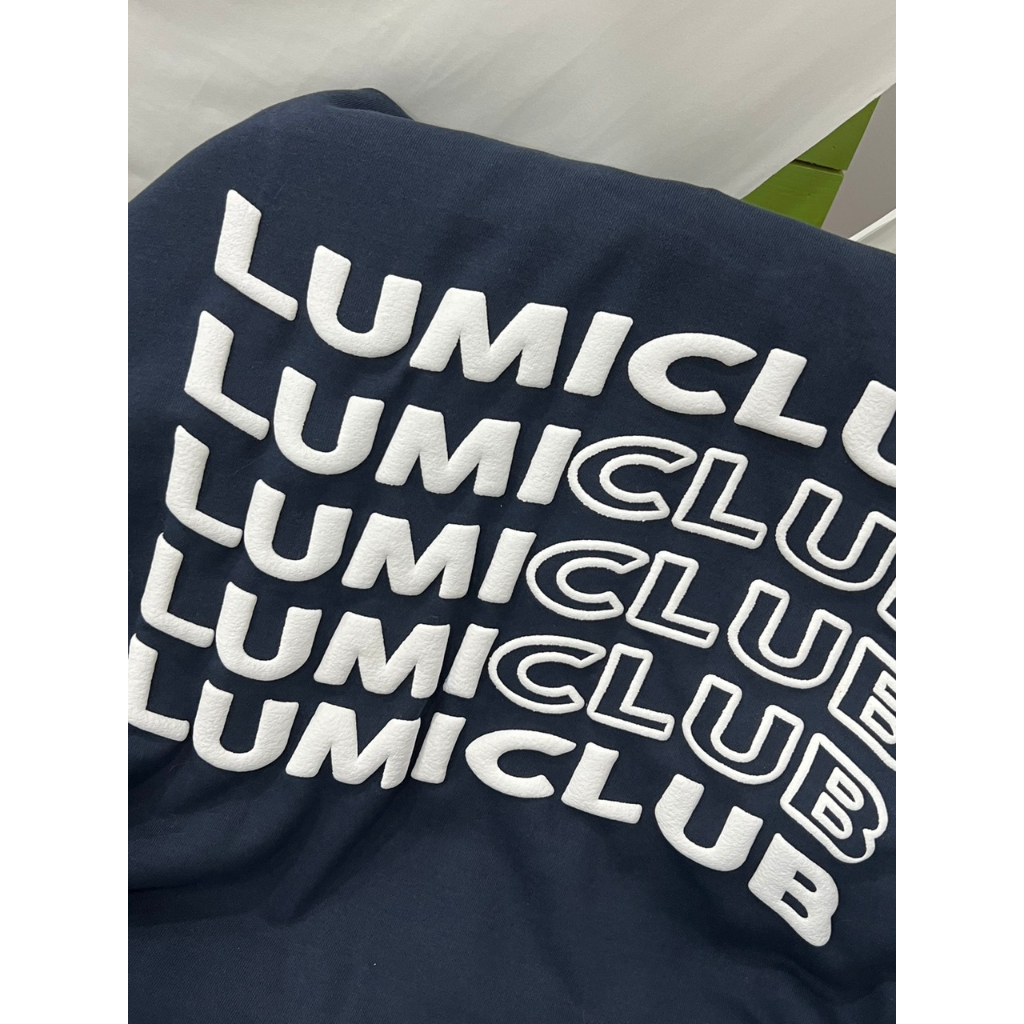 ÁO HOODIE ZIP XANH THAN LMC LUMICLUB IN NỔI C80 LUMIHOUSE