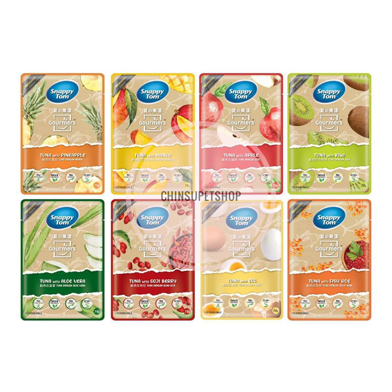 Pate Snappy Tom Trái Cây dành cho Mèo gói 70gr - Pate SnappyTom Gourment