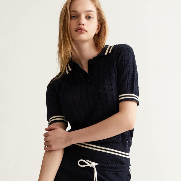 Áo len polo dệt kim Wh…oau đẹp lứm