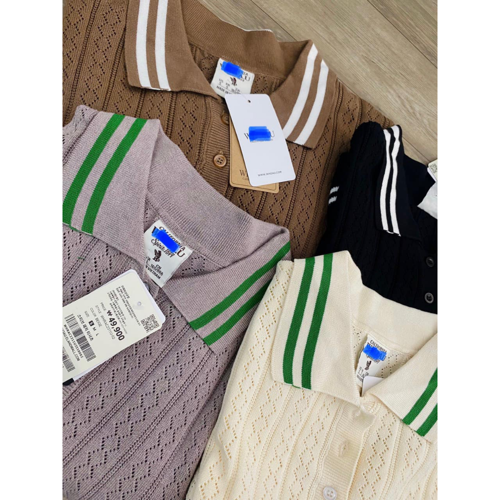 Áo len polo dệt kim Wh…oau đẹp lứm