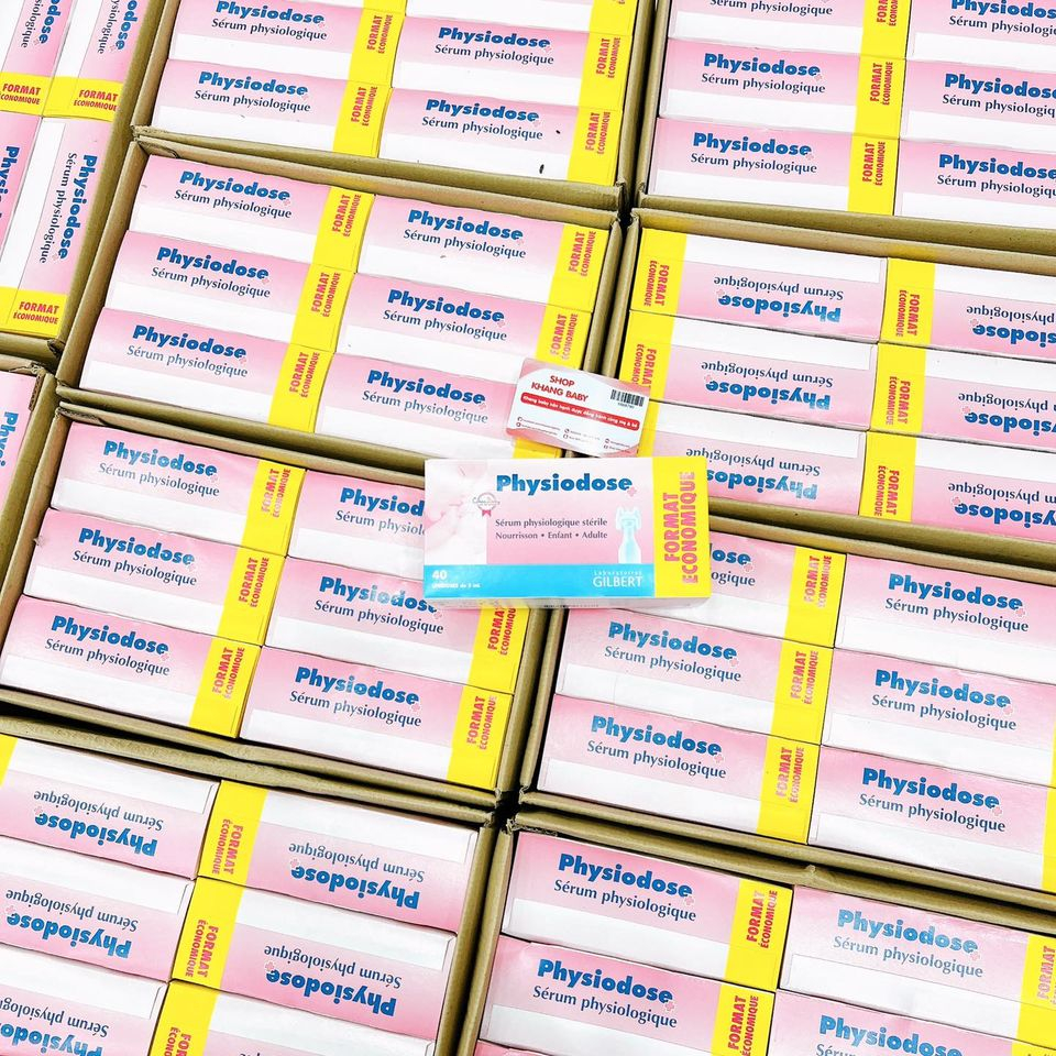 Muối sinh lý Physiodose Pháp hồng 40 ống - Shop Khang Baby