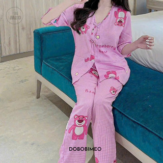 Đồ bộ Pijama Lụa tiểu thư [FREESIZE < 60kg] - DBB00069