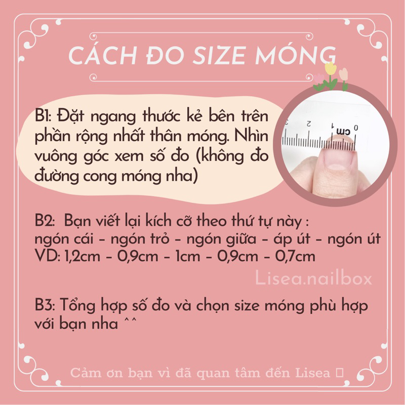 Nail box thiết kế ÁNH NGỌC  by LISEA - Tặng kèm keo dũa Móng tay giả Móng úp Nailbox đáng yêu sang chảnh