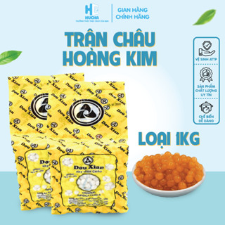  Trân châu hoàng kim nguyên liệu pha chế trà sữa trân châu thái xanh thái đỏ thơm ngon gói 1kg-nguyên liệu Hucha 
