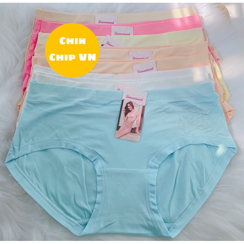 Quần lót nữ bigsize bikini cotton Thái Lan 50-70 kg kháng khuẩn khử mùi quần chip xì nữ thun lạnh quần lót nữ đúc su