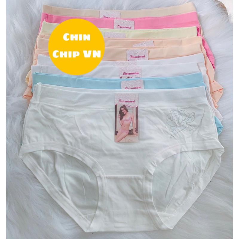 Quần lót nữ bigsize bikini cotton Thái Lan 50-70 kg kháng khuẩn khử mùi quần chip xì nữ thun lạnh quần lót nữ đúc su