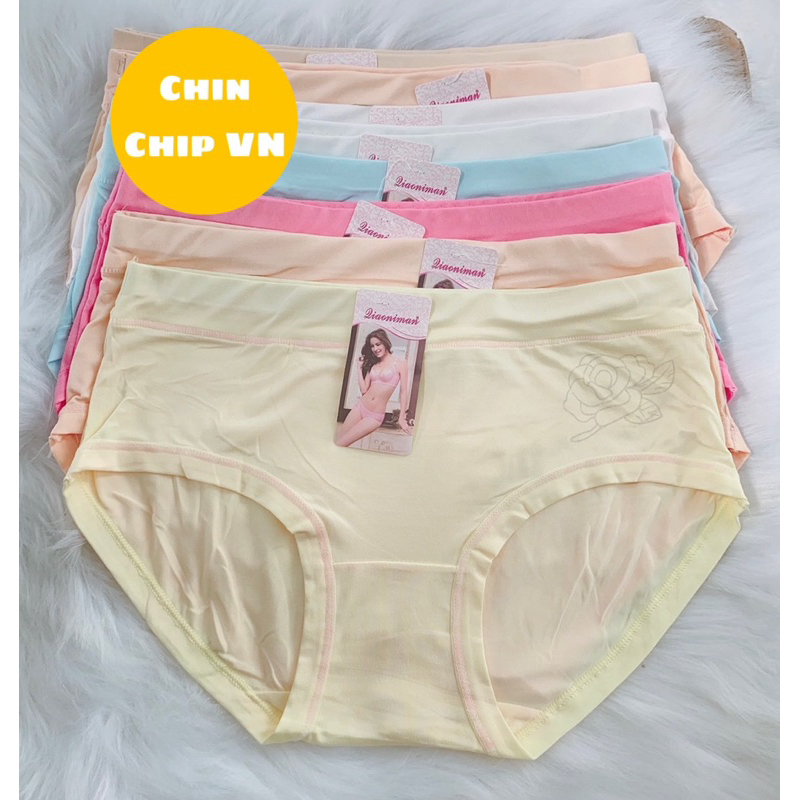 Quần lót nữ bigsize bikini cotton Thái Lan 50-70 kg kháng khuẩn khử mùi quần chip xì nữ thun lạnh quần lót nữ đúc su