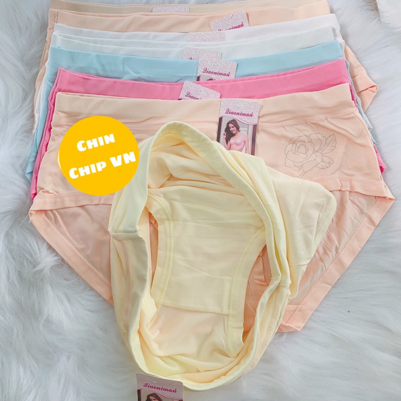 Quần lót nữ bigsize bikini cotton Thái Lan 50-70 kg kháng khuẩn khử mùi quần chip xì nữ thun lạnh quần lót nữ đúc su