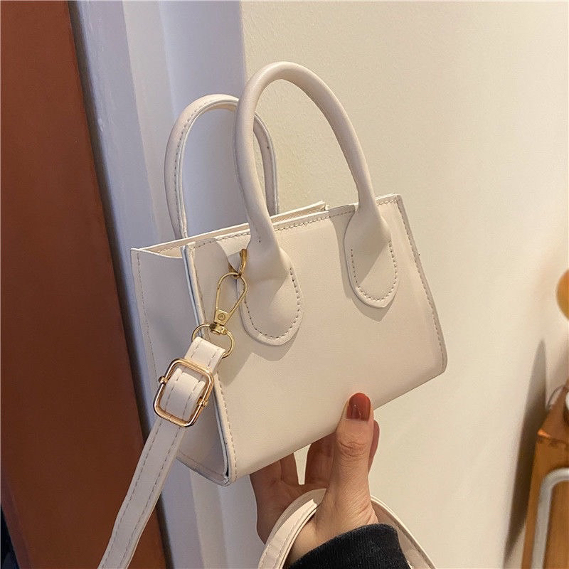 Túi Xách Nữ Túi Đeo Chéo 2 Quai Cầm Tay Da Trơn Phong Cách Hàn Quốc QG Store