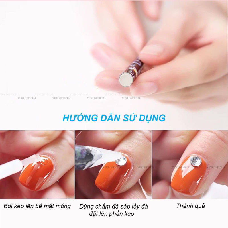 Chấm đá sáp - bút chấm đá chuyên dụng - bút đính đá nail