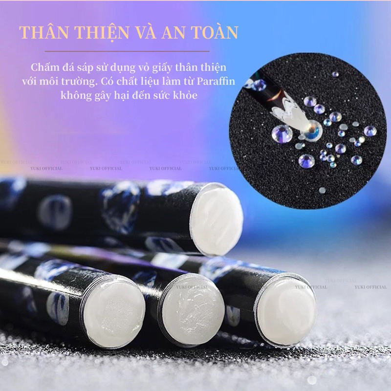 Chấm đá sáp - bút chấm đá chuyên dụng - bút đính đá nail