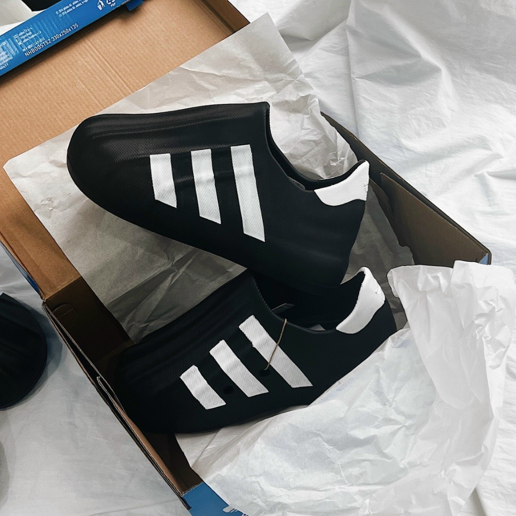 Giày AdiFOM Superstar White Grey - Bản Cao Cấp Mềm Êm