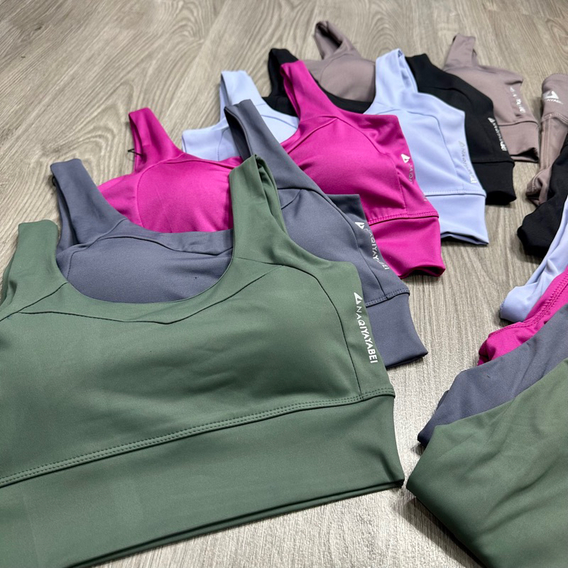 Bộ Tập Gym Yoga Nữ Naqi Cổ U Vải Thun Lạnh Co Dãn 4 Chiều - Milin Sportswear BCY01