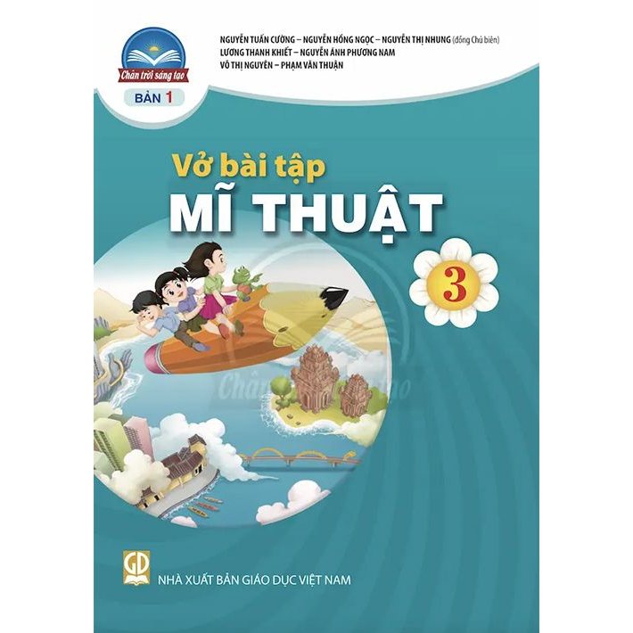 vở bài tập sgk mĩ thuật lớp 3 bản 1 chân trời sáng tạo kèm nhãn vở và gói voucher freeship