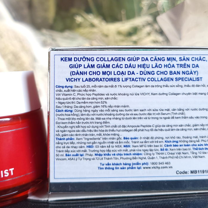 Kem Dưỡng Collagen Cải Thiện Lão Hóa Vichy Liftactiv Collagen Specialist 50ml