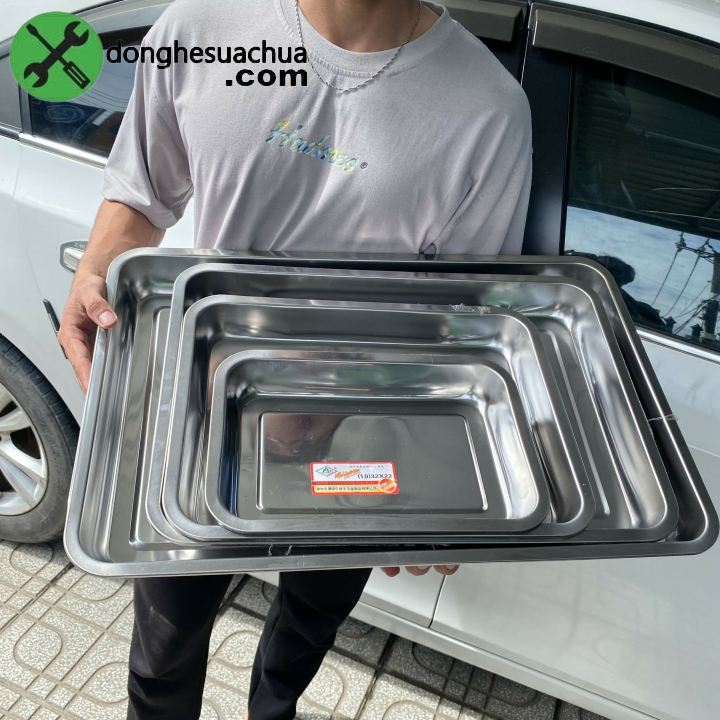 Khay inox đựng dụng cụ đồ nghề đủ kích thước