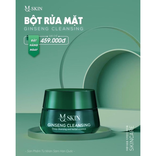 Combo tái tạo da nhân sâm MQ SKIN sạch mụn , sẹo , nám , tàn nhang