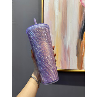 Ly nhựa bLing tím China Starbucks