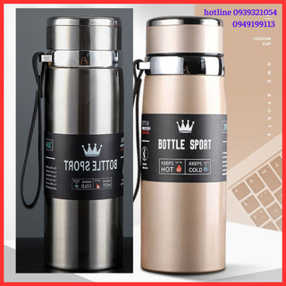 Bình giữ nhiệt bottle sport 1l, bình giữ nhiệt mini bằng inox 304, bình nước giữ nhiệt nóng lạnh