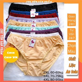 quần lót thun lạnh bigsize siêu to thun lạnh cạp cao co giãn mềm mịn thoải mái thoáng mát 60-95kg