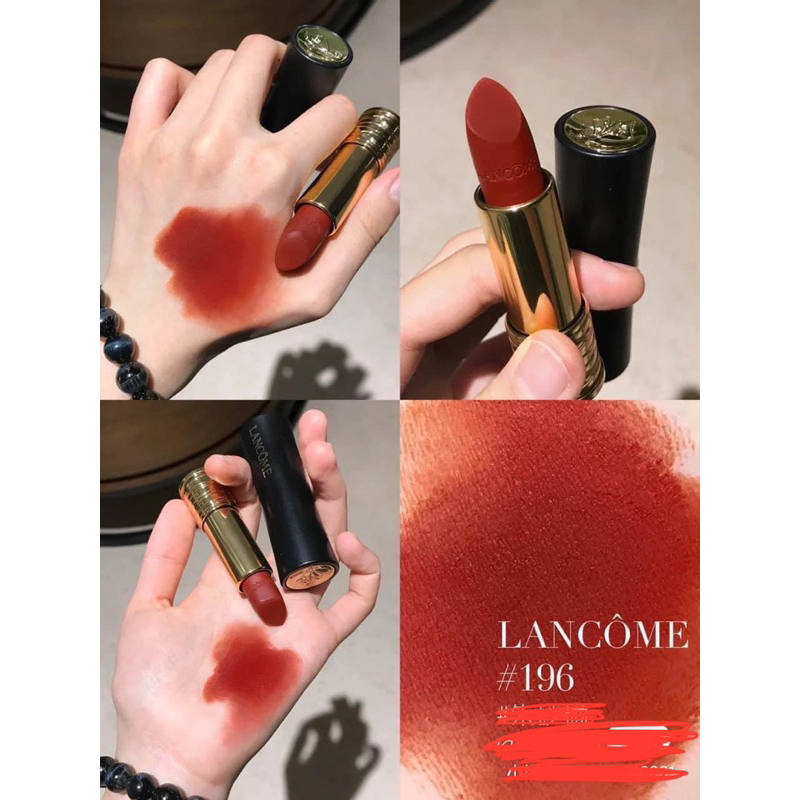 Son thỏi lì Lancôme 196 French touch đỏ gạch