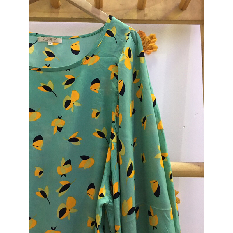 Áo voan tay bồng xinh tươi size M
