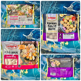 Mực xoắn, mực viên lc food gói 500g