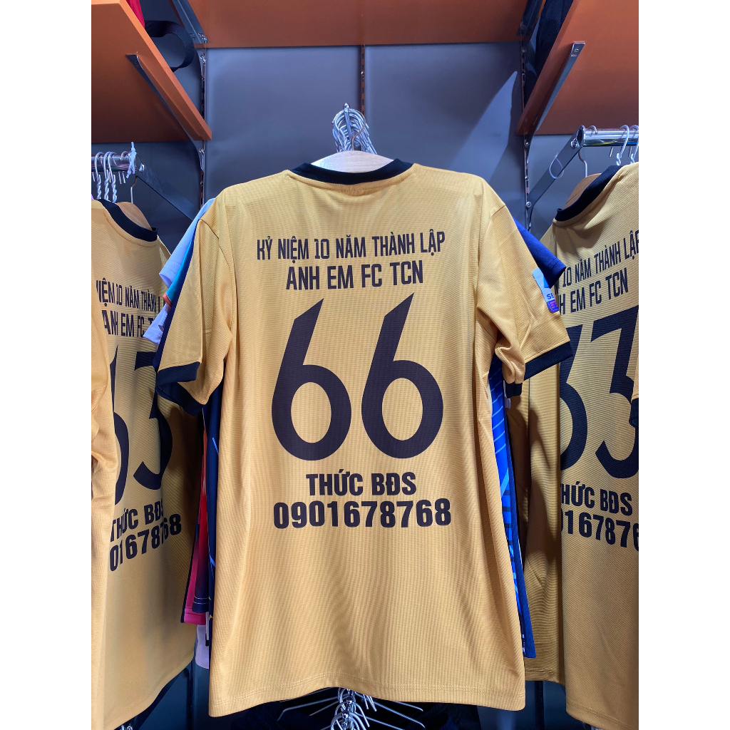 Bộ quần áo đá banh AC, Bộ quần áo bóng đá in tên và số theo yêu cầu