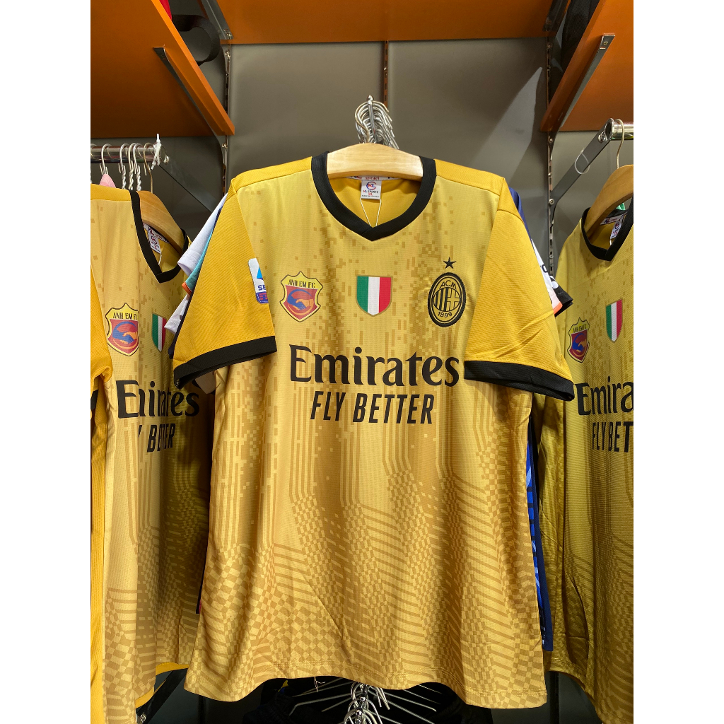 Bộ quần áo đá banh AC, Bộ quần áo bóng đá in tên và số theo yêu cầu