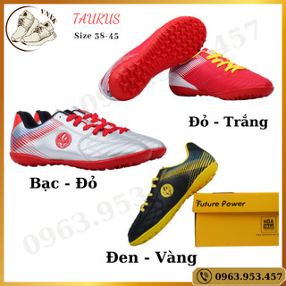 Giày đá bóng giày đá banh sân cỏ nhân tạo Taurus HỎA TRÂU da mền, ôm chân, đế khâu toàn bộ