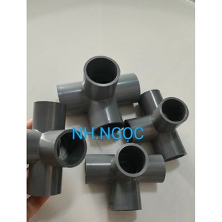 Co góc 3 hướng - co góc 4 hướng pvc phi 21,27,34