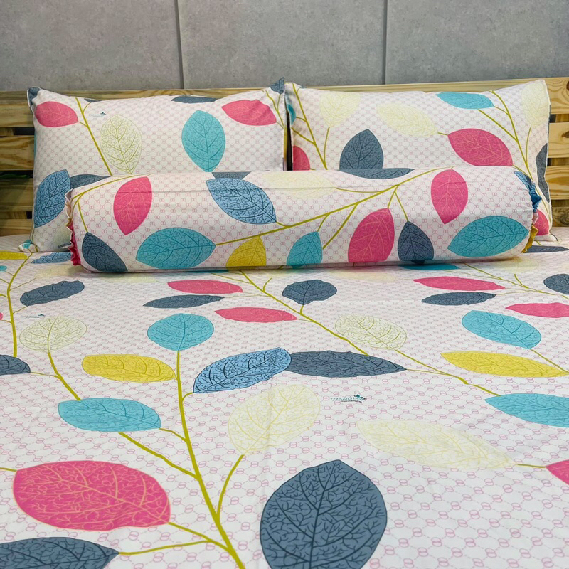 Drap Cotton 100%, ga trãi giường cao cấp in logo CTY chất vải dày
