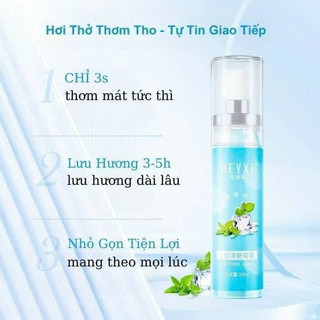 Xịt thơm miệng heyxi 20ml hương bạc hà