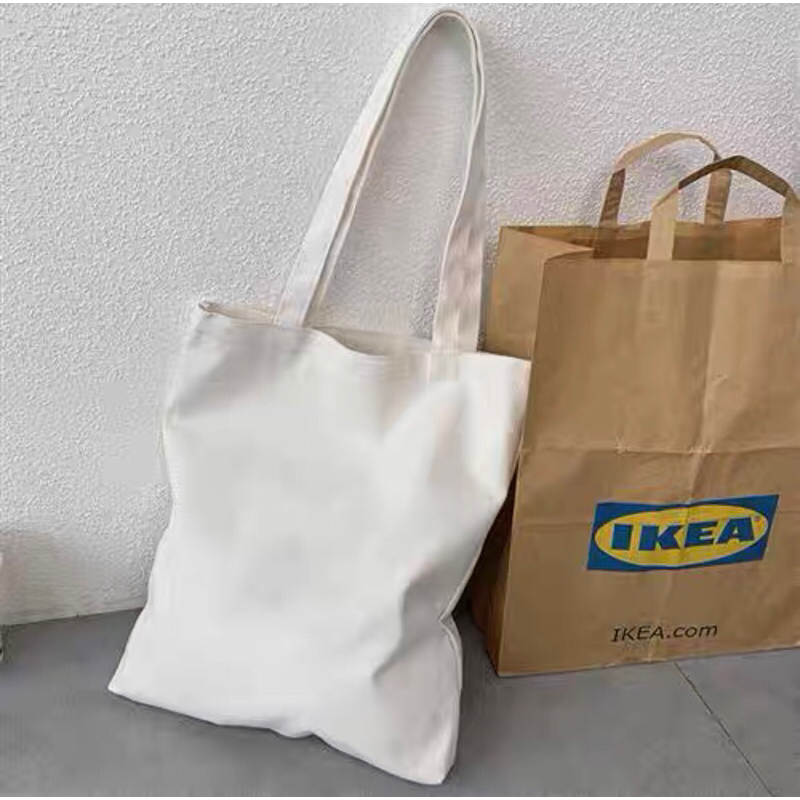 Túi totte vải canvas trơn trắng