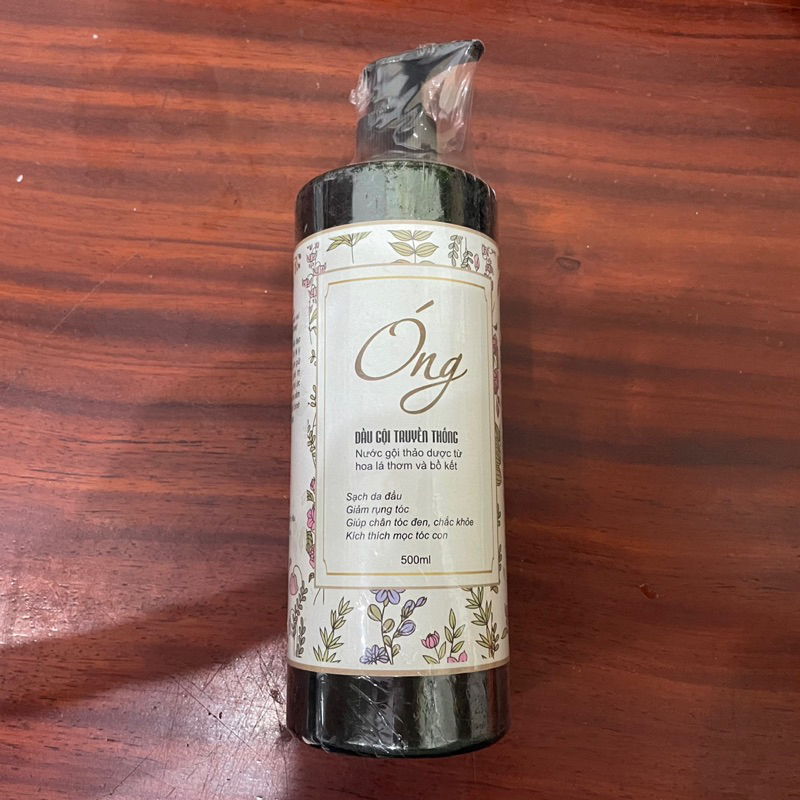 Dầu gội truyền thống thiên nhiên Óng từ bồ kết cho tóc khoẻ đẹp, suôn mượt