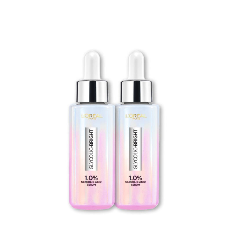 Serum dưỡng sáng mờ thâm nám L'Oreal Paris Glycolic Bright 1.0% Glycolic Acid (AHA) 30ml