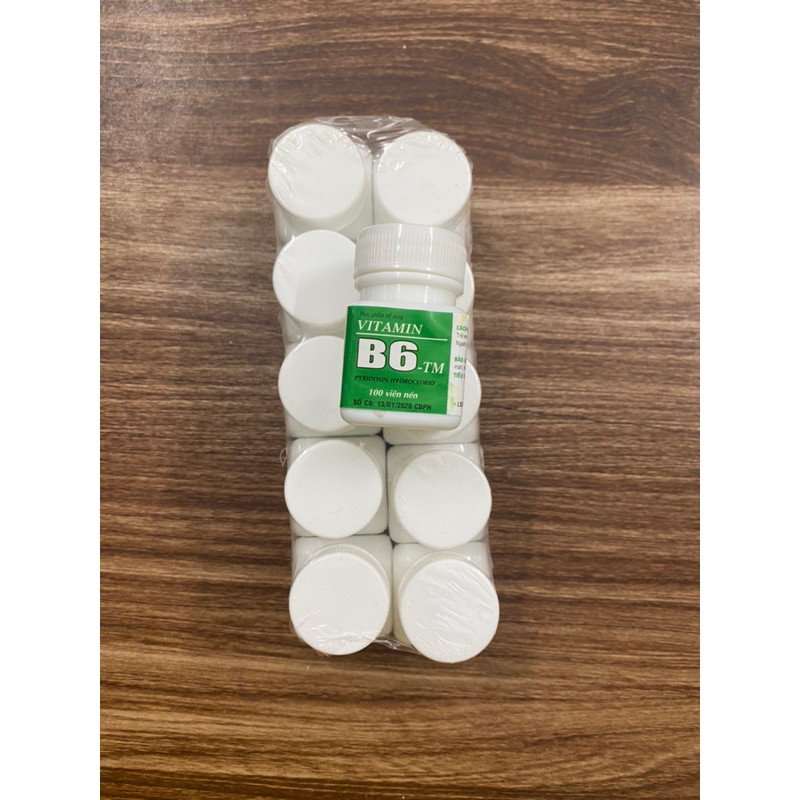 Vitamin B6 lọ 100 viên - cải thiện thiếu B6 và tăng cường miễn dịch cho cơ thể