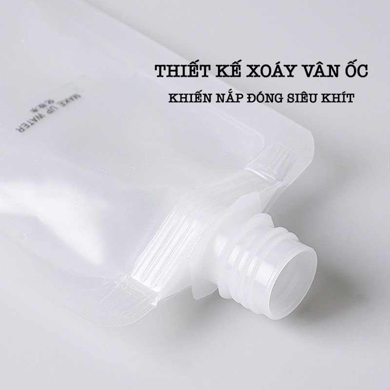 Túi Chiết Mỹ Phẩm Du Lịch Đựng Dầu Gội Xả, Sửa Rửa Mặt , Sữa Tắm Có Thể Tái Sử Dụng Triết Mĩ Phẩm 30ml 50ml 100mlu