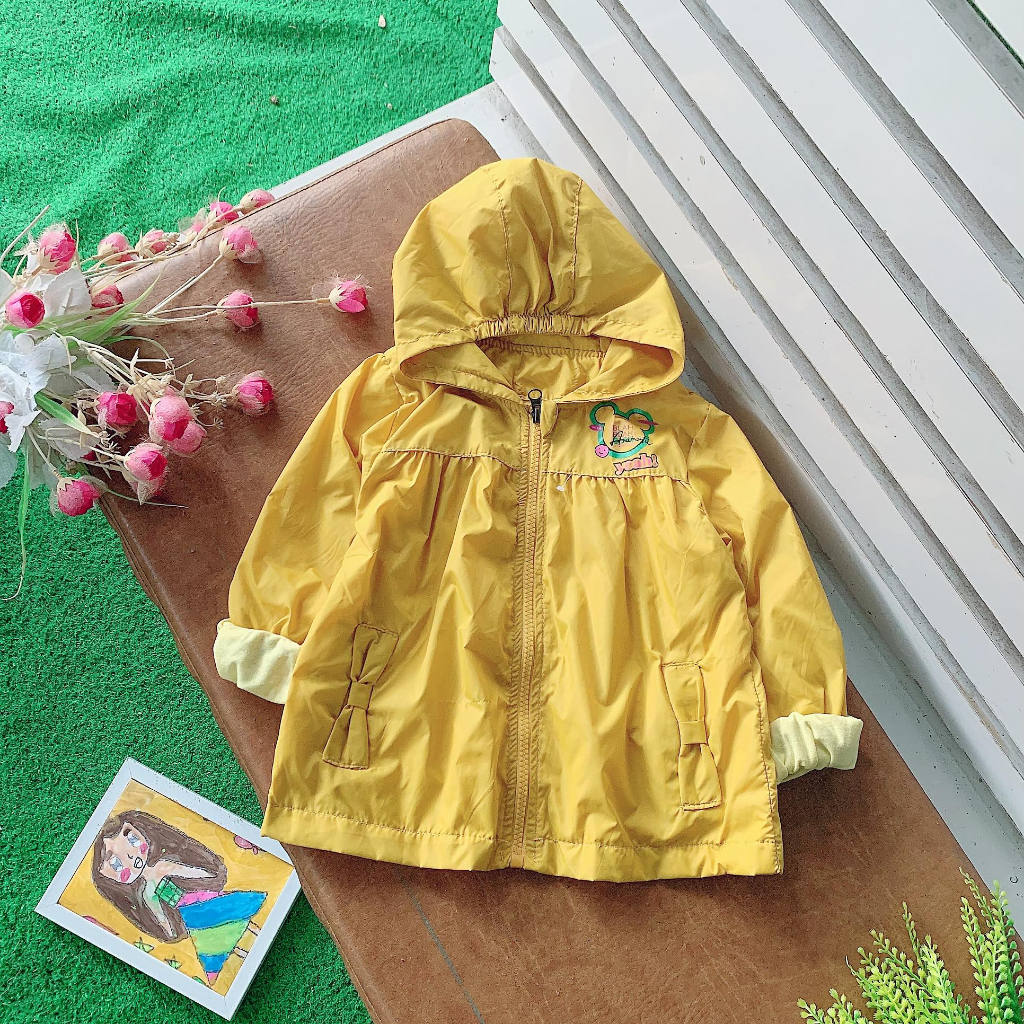 Áo khoác cho bé gái vải dù dáng xòe 12kg đến 25kg