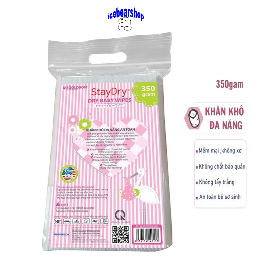 combo 2 gói khăn khô đa năng (350g/gói)