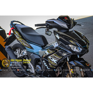 TEM LỬA RSX DÁN XE WINNER X V3 MÀU ĐEN