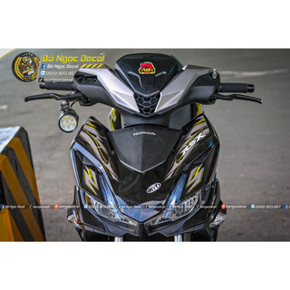 TEM LỬA RSX DÁN XE WINNER X V3 MÀU ĐEN