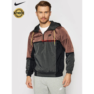 Áo khoác dù Nike chính hãng 2 lớp chất vải xịn bên trong lót lưới cách nhiệt có mũ trùm đầu