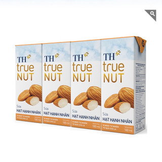 Lốc 4 hộp sữa hạt TH True Nut 180ml (hạnh nhân/ mắc ca/ óc chó)