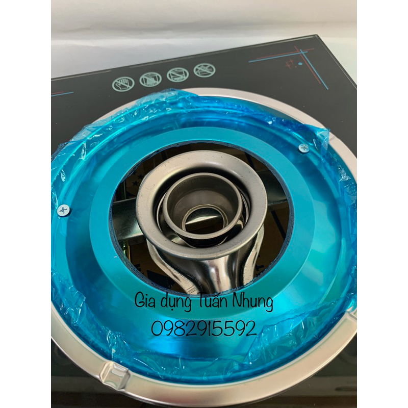 Bếp gas đơn mặt kính Mystar M-D1,M-D2 - Kính đen - Dùng bình gas lớn 6kg/ 12kg